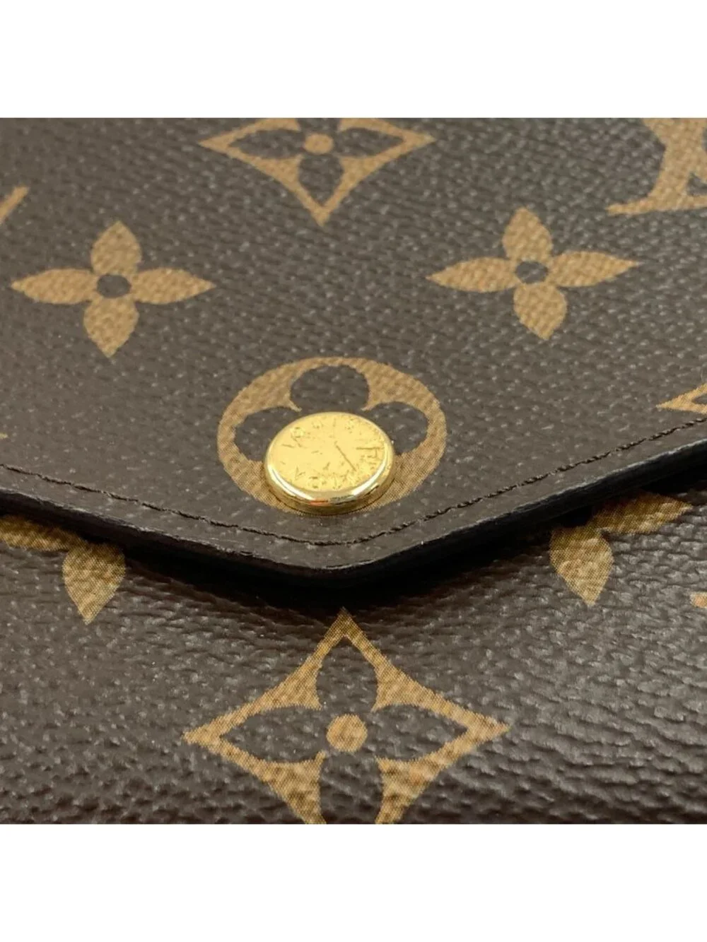Louis Vuitton Monogram Portefeuille Sarah Bifold Wallet Brown Pink